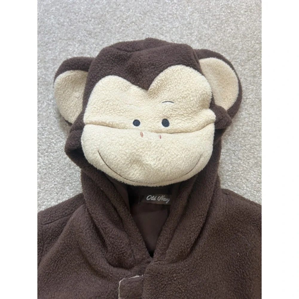 Old Navy MONKEY Plush Halloween Costume Brown Fur Kids Girl Boy Child 4T-5T